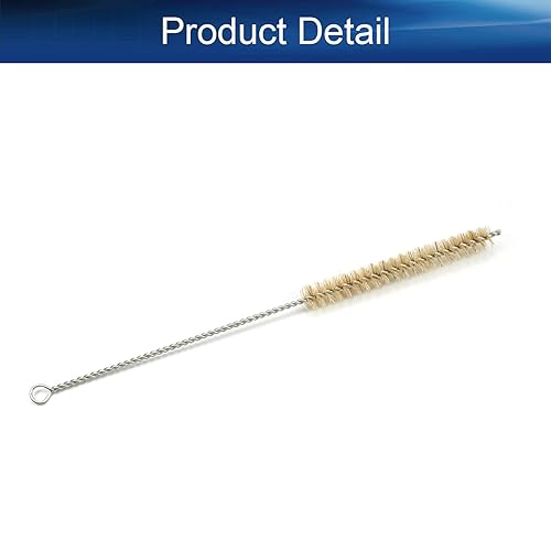 Miniatura 9 de Auniwaig Cepillo de limpieza de tubos de alambre de acero, cepillo limpiador de pajilla, juego de cepillos de tubo de acero, cepillo de botella