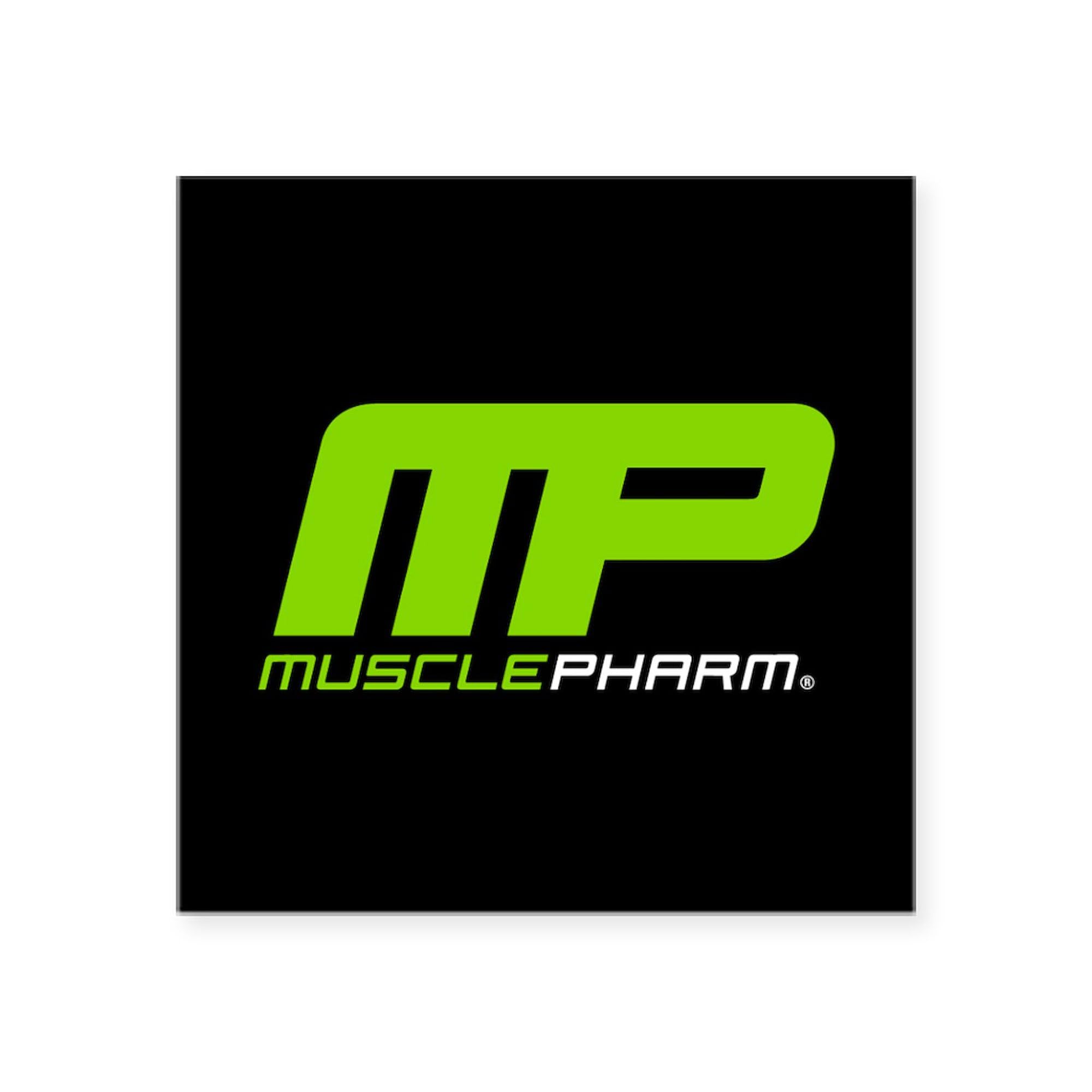 CafePress Muscle Pharm Bodybuilding Supplement Sticker Square Bumper Sticker Car Decal Small - 3x3 White