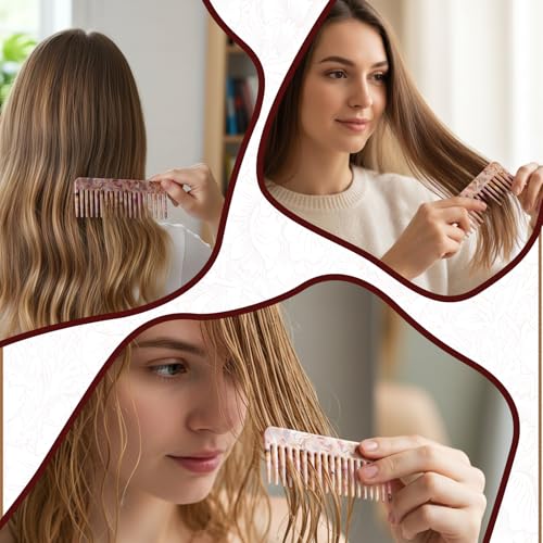 4 Peines Anchos de Dientes Grandes para Mujeres miniatura 5