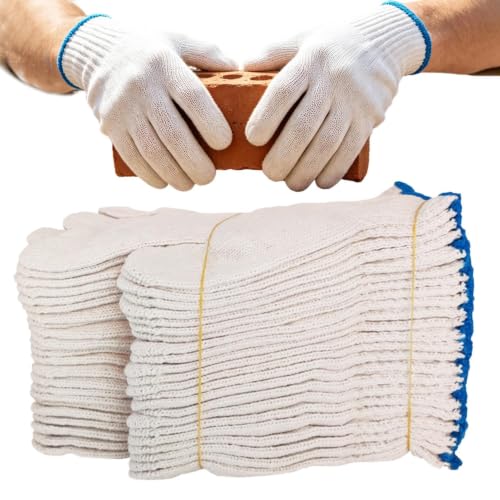 Guantes de trabajo antideslizantes con 10 pares de manoplas resistentes para taller