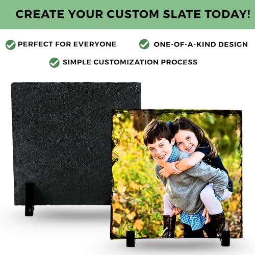 Personalized Photo Rock Slate - Custom Plaques - Square Shape - Image 4