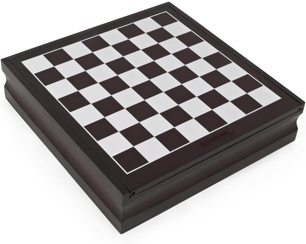 Family 10 Classic Games Set with Wooden Storage Case