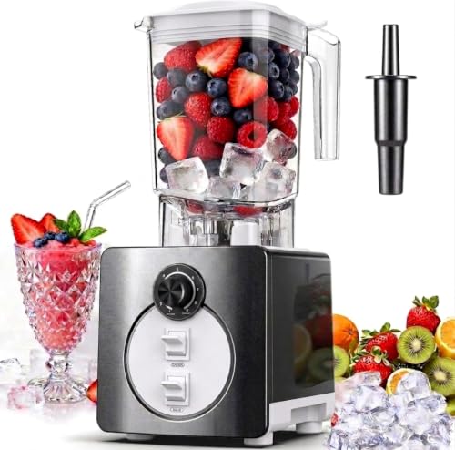 Image of AIZIYO Professional Blender for Smoothies, 60 oz BPA-Free Pitcher, 2200W Peak Watts,Blenders for Kitchen, Dishwasher Safe,Programs for Frozen Drinks & Nutrient MilkShakes & Nut Milk,Grey