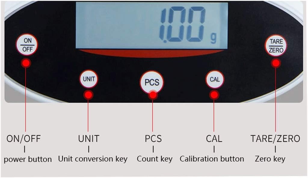 0.001G High Precision Electronic Scales Precision Laboratory Balance Stainless Steel Platform Suitable for Laboratories Jewelers,200gx0.001g