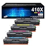 410A 410X Toner Cartridges - High Yield 4 Pack Compatible Replacement for HP 410X 410A HP Color Lase