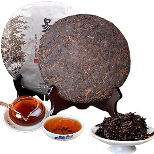 Té chino de Pu'er 357 g ï¼0.787LB) Té maduro de Puer Té negro Tesoros de Té de Pu'er Té de árboles viejos Té Pu erh Cuidado de la salud Té de Pu erh Comida verde