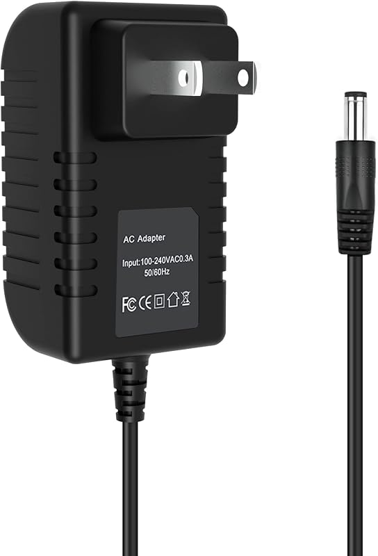 AC/DC Adapter Compatible with Sharp EL-1801A EL-1801C EL-1801P EL-1801PII EL-1801PIII EL-1801V 2 Color Print 12 Digit Printing Calculator Mains PSU