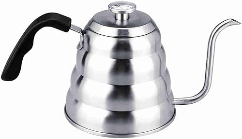 Miniatura 6 de 304 Less - Tetera de acero para verter sobre el café, cuello de cisne con termómetro para el hogar, accesorio multifuncional para uso doméstico