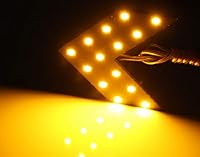Vista 3 de iJDMTOY Par De Paneles De Circuito LED En Forma De Flecha Con 14-SMD Para La Retroadaptación De Los Intermitentes Detrás Del Espejo Lateral, Ámbar