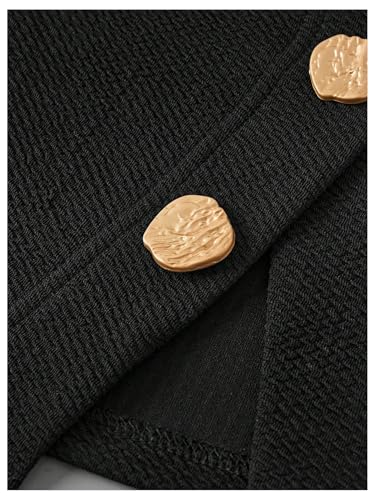 Floerns Girl's Strapless Button Bandeau Tops Fitted Split Hem Sleeveless Tube Top3