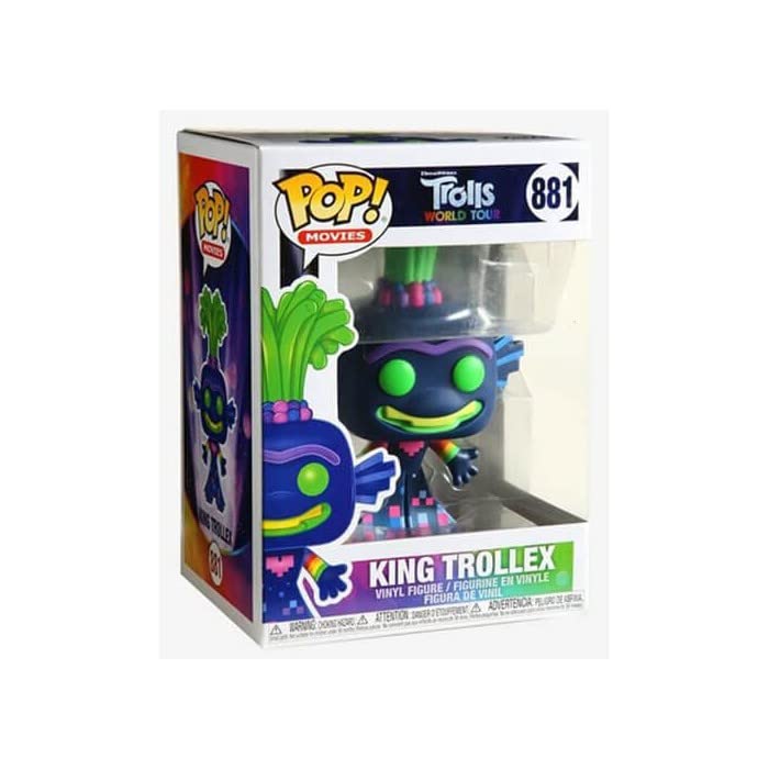 Funko Pop! Movies: Trolls World Tour - King Trollex, Multicolor, (Model: 47003)