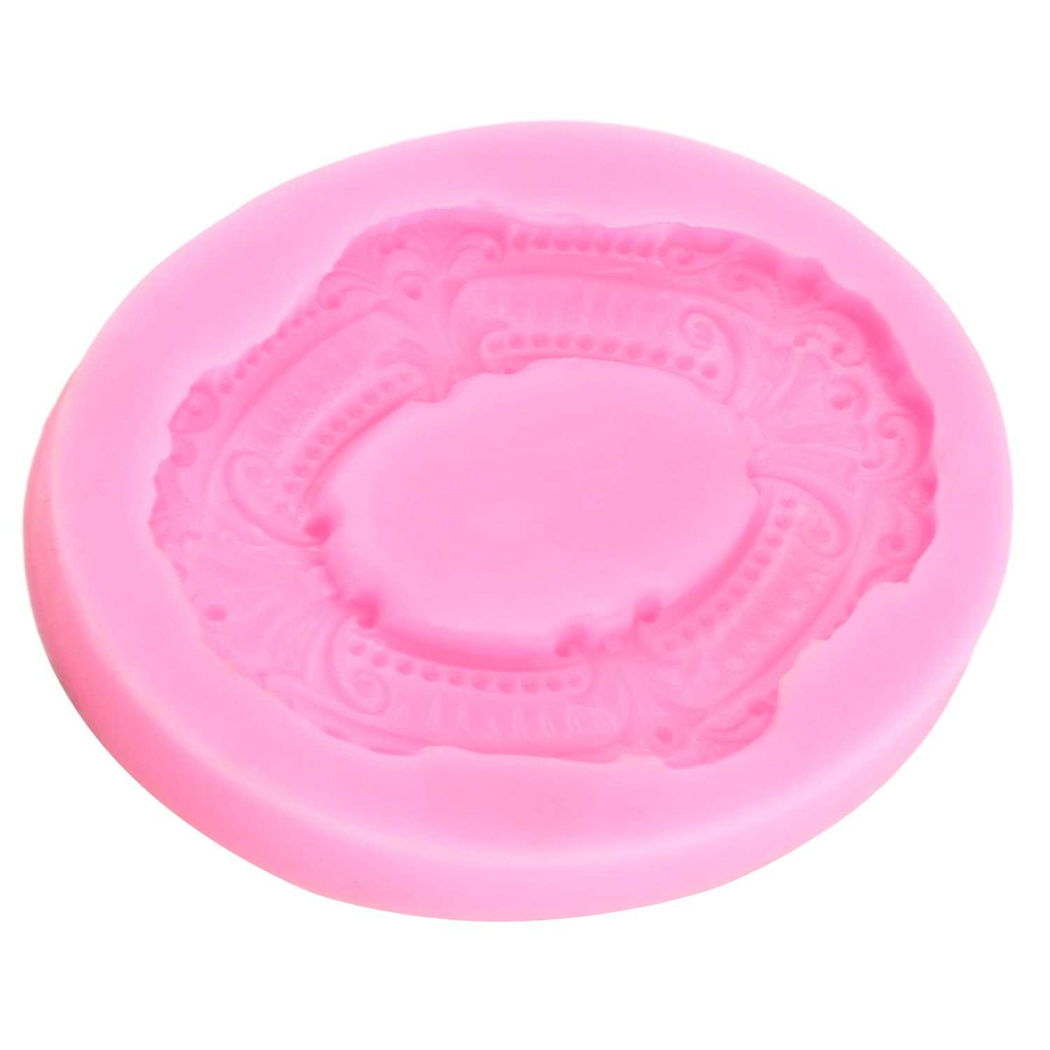Moule Silicone Cadre Photo Baroque - Moule Fondant Chocolat Gâteau Décoration