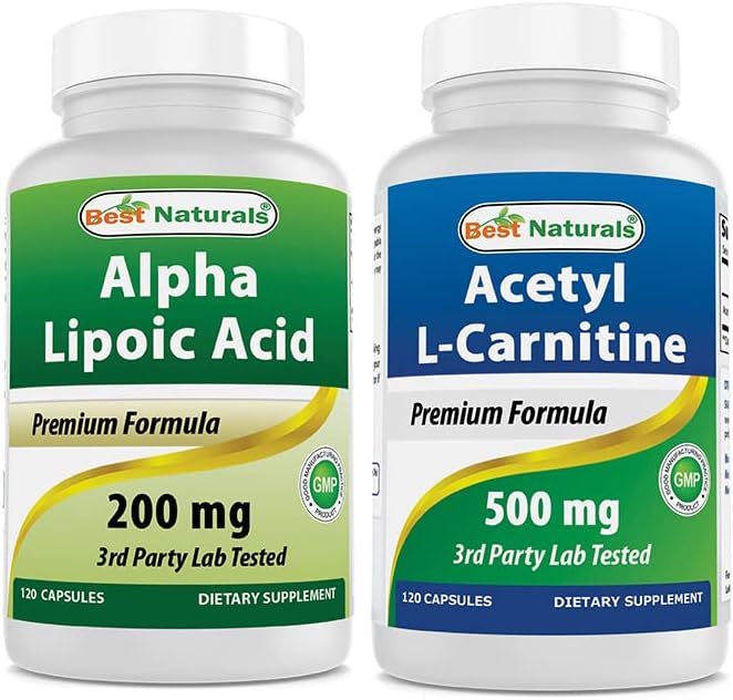 Best Naturals Alpha Lipoic Acid 200 Mg & Acetyl LCarnitine