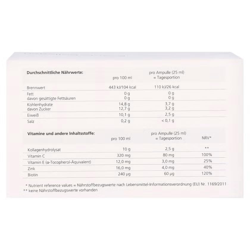 medpex Beauty Kollagen Duo – 2x28 Trinkampullen – Mit Kollagenpeptiden, Vitamin C, Biotin & Zink – Für Hautbild & Kollagenbildung - Nahrungsergänzungsmittel
