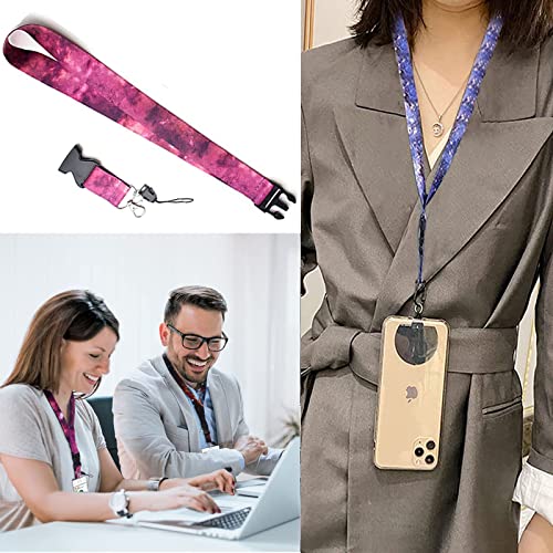 4 Pezzi Neck Strap Lanyards, Porta Badge da collo