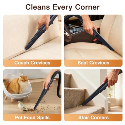 Image of Carpet Cleaner Machine,Deep Cleaner Machine for Rug Cleaner & Couch Cleaner | Carpet Shampooer Machine for Rug,Upholstery,Stair,Car Seat&Couche, 18Kpa Suction Spot Cleaner Remover Vacuum Covers