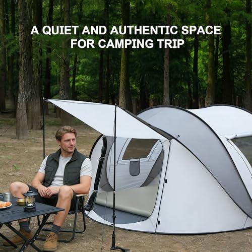 Carpa Pop Up para Camping, 6 Personas, Impermeable PU4500mm miniatura 5