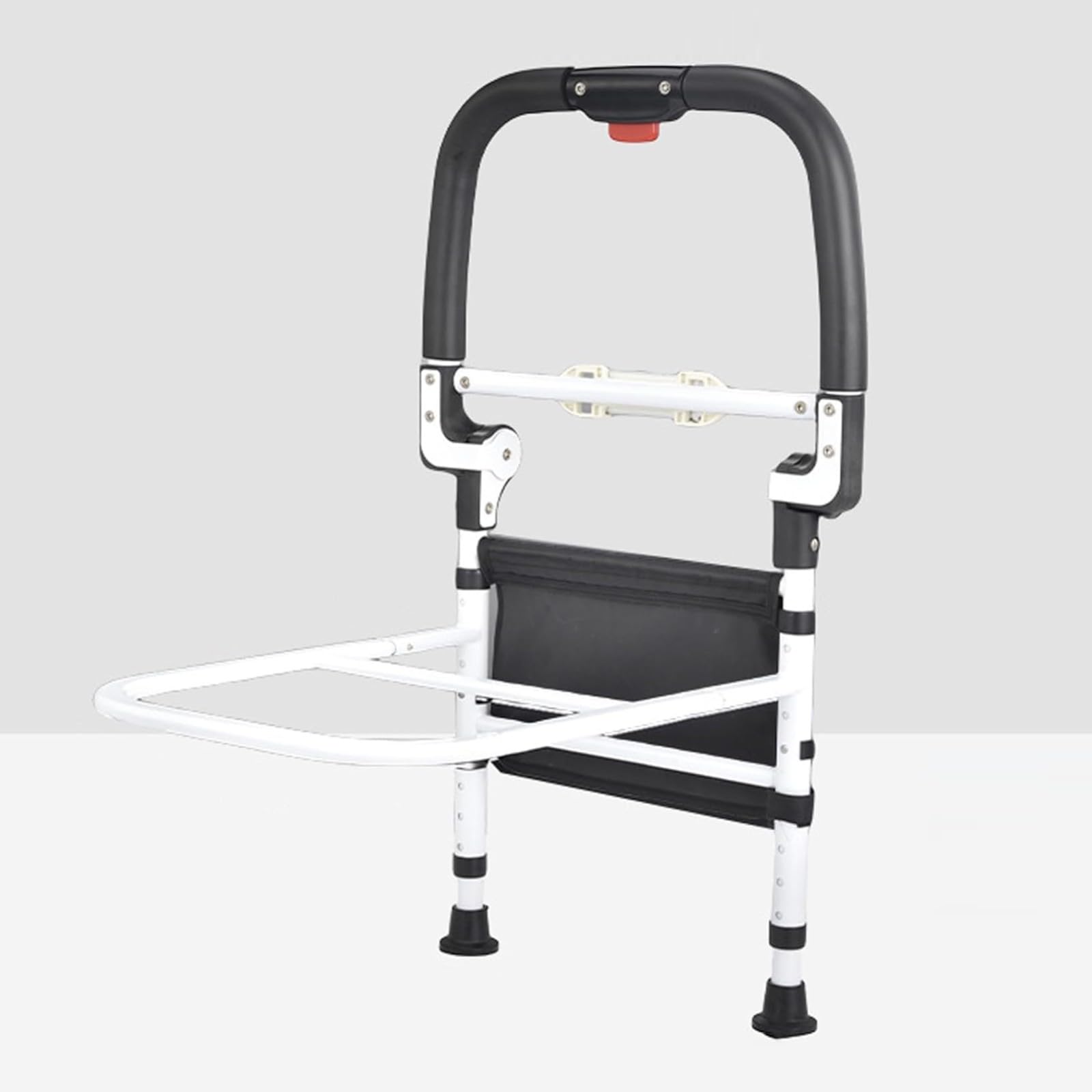 Supporto Del Letto Pieghevole A 180° Protezione Laterale Del Letto Di Sicurezza Carico Max. 150 Kg,Sponda Letto Anziani Maniglia Regolabile Con Tasca Di Stoccaggio
