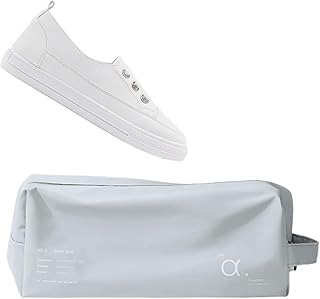 [Howorr] シューズケース シューズバッグ シューズ袋 靴入れ 靴袋 出張 旅行 スポーツ 防水防塵防臭 超軽量 靴袋 男女兼用 (Grey,1個)