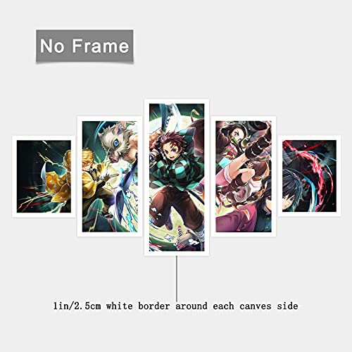 Searee Anime Poster, Japanese Anime Wall Art Posters, Anime Wall Decor, 5 Pcs Hd Canvas Printing Posters For Living Room, Bedroom, Club Wall Art Decor, No Frame.… #TOP1