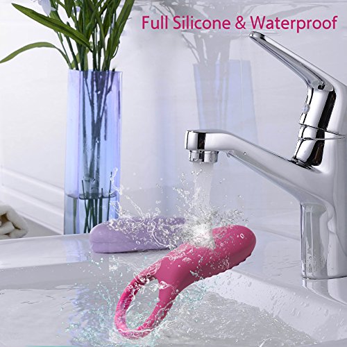 Imo Full Silicone Vibrating Cock Ring - Waterproof Rechargeable Penis Ring Vibrator - Sex Toy For Male Or Couples (Wine Red) #TOP3