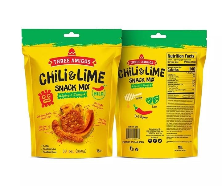 Three Amigos Chili & Lime Snack Mix, 30 Oz (850 Grams) - Image 3