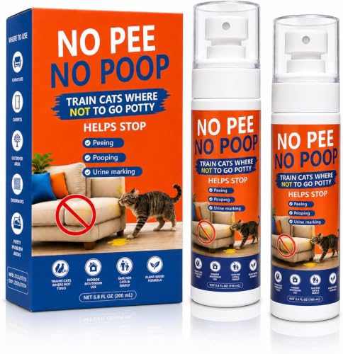 SPURIVA Cat Deterrent Spray, No Pee No Poop Cat Potty Training Spray