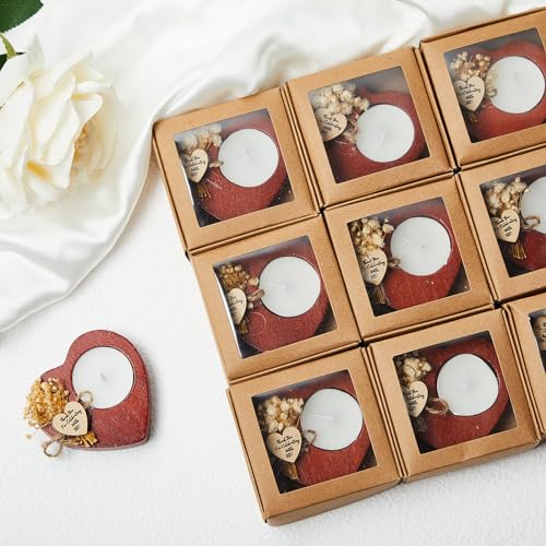 Otuuz 100 Pcs Wedding Candle Bulk Bridal Shower Candles Rustic