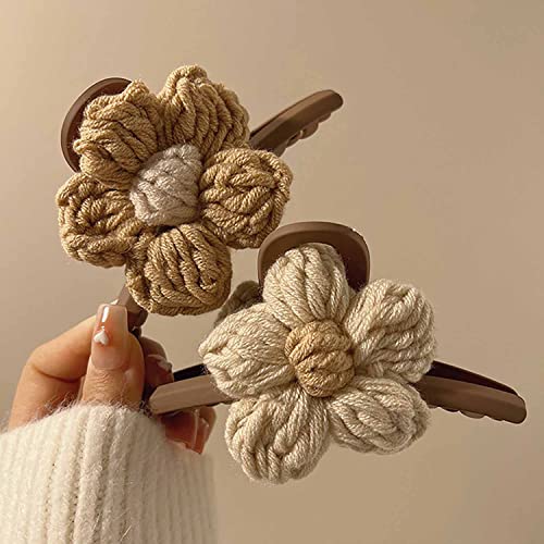 2 Pinzas para el Cabello con Diseño Trenzado y Flor miniatura 7