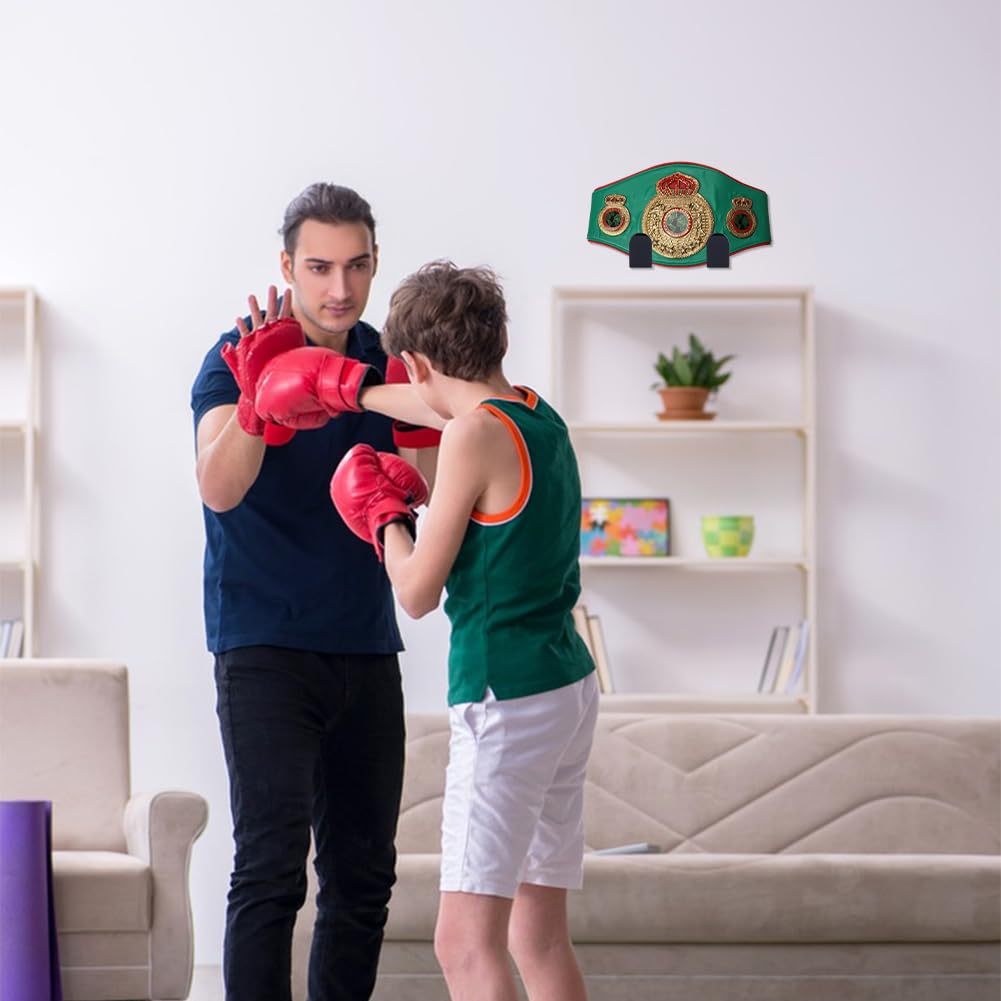 UNICRAFTALE 12 Pièces Support de Ceinture de Championnat de Lutte Porte Affichage Murale Supports de Ceinture en Acrylique Organisateur Support de Ceintures de Titre Crochet pour Sport Boxe Badges