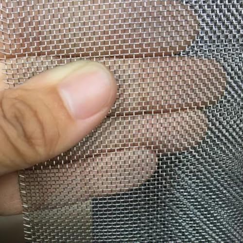 Grillage métallique résistant à la chaleur en inox 304 argenté de 8 mètres