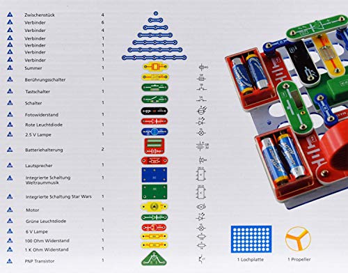 DaVinci 362-75 Elektronik Experimentier-Set mit Koffer 265 teilig – Bild 4