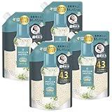 レノア ハピネス アロマジュエル HOTEL 香り付けビーズ ホワイトティーの香り 詰め替え 1810mLｘ4袋 [大容量] [ケース品] 柔軟剤を一緒に使って効果長続き