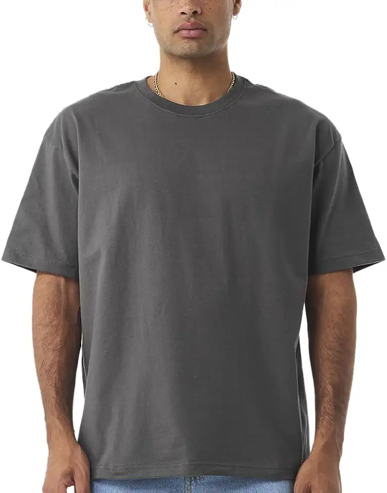 Go2 Men's Super Heavyweight 7.5oz Cotton Short Sleeve T-Shirt, Made in USA