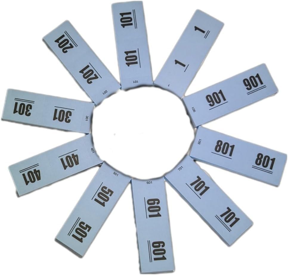 Ameisenkeks Números dobles AZUL Dígitos 1-1000 - 10 bloques