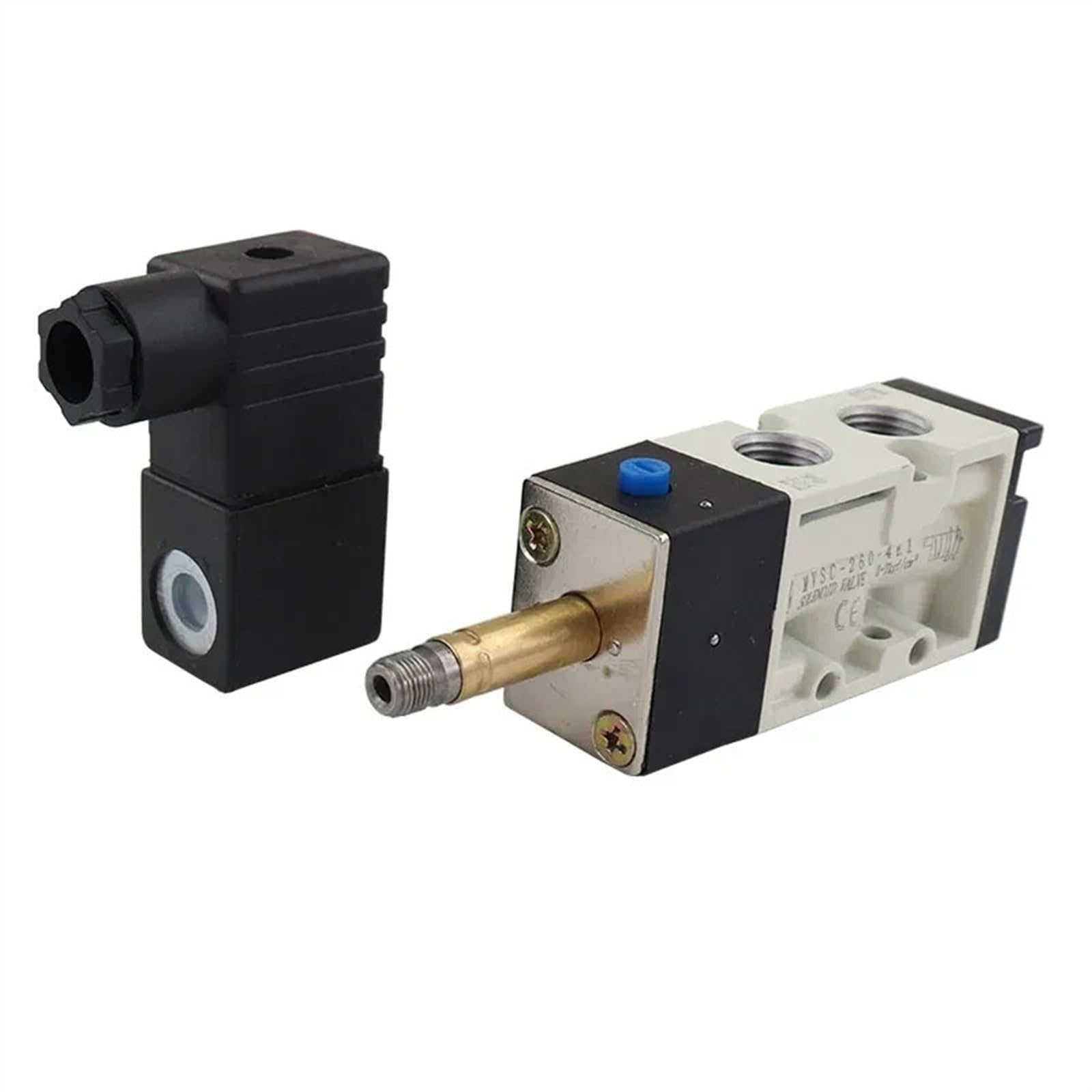 PEQYUACTE 1pcs 2 way / 5 port MVSC-220-4E1 MVSC-220-4E2 magnet Pneumatic Solenoid Valve(MVSC-260-4E1,Onecolor)