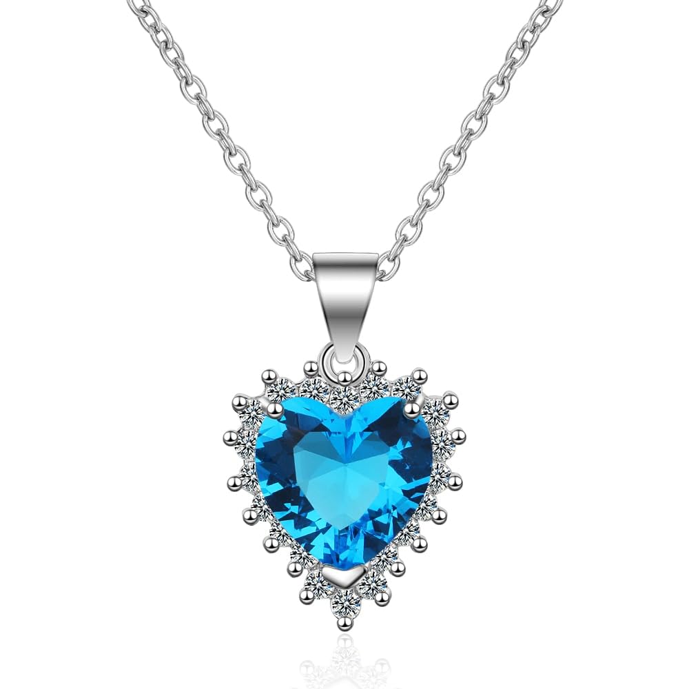 Collier de chaîne en zircone en forme de coeur, le cadeau idéal pour elle - 3