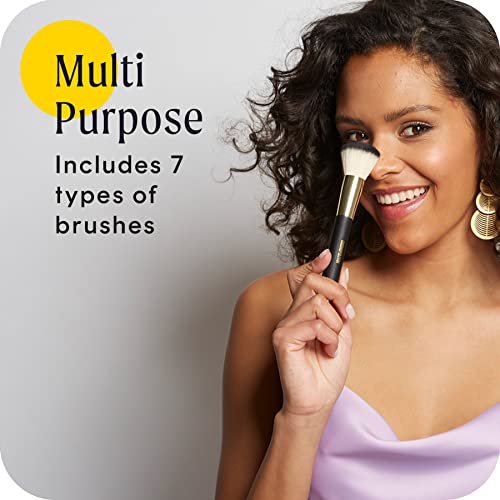 Cosmopolitan Make-Up Brushes, 7-Piece Makeup Brush Set, Full Collection for Foundation Face Contouring & Eye Make Up - Image 3
