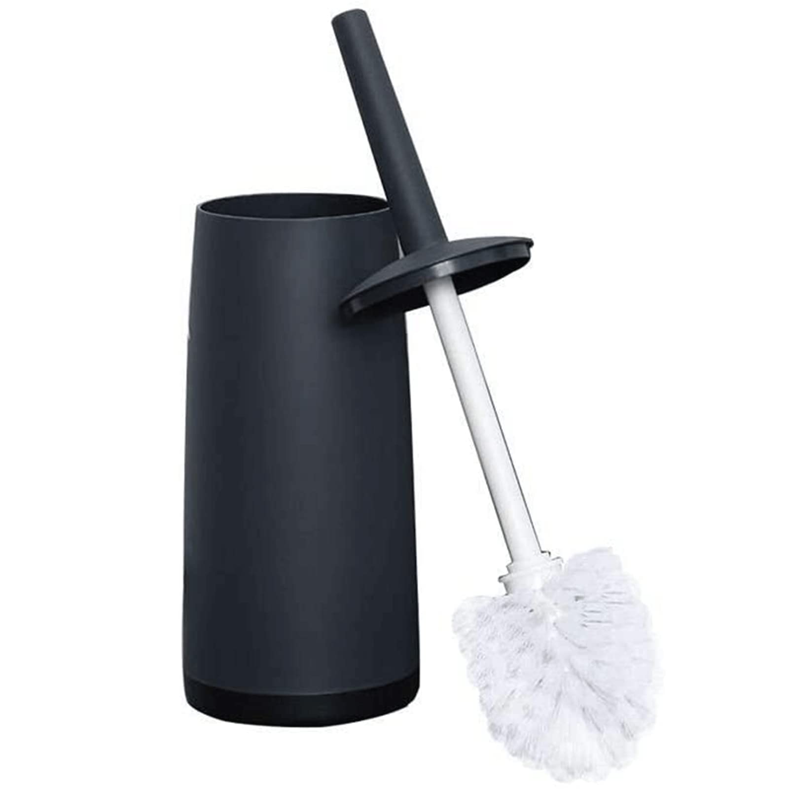 Zestaw szczotek toaletowych Plastikowa szczotka toaletowa, zdejmowany uchwyt Ciemnoszara szczotka do muszli klozetowej, zdejmowana gęsta główka szczotki Łatwa wymiana i czyszczenie Uchwyt za