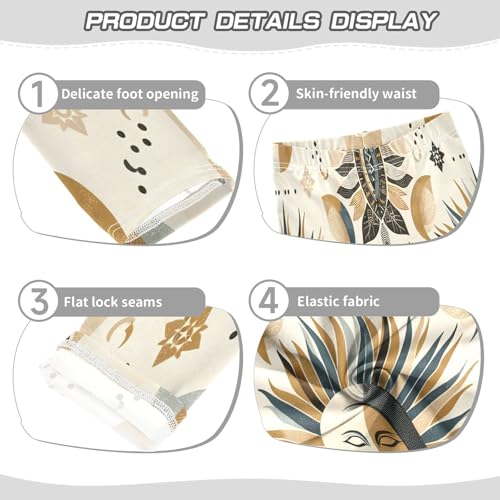 Toddler Girls Leggings Printed Yoga Pants Leggings Graffiti Sun Moon for Kids3