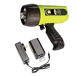 Underwater Kinetics Light Cannon eLED (L1) Dive Light w/ NiMH Battery/Charger, Pistol Grip, Safety Yellow