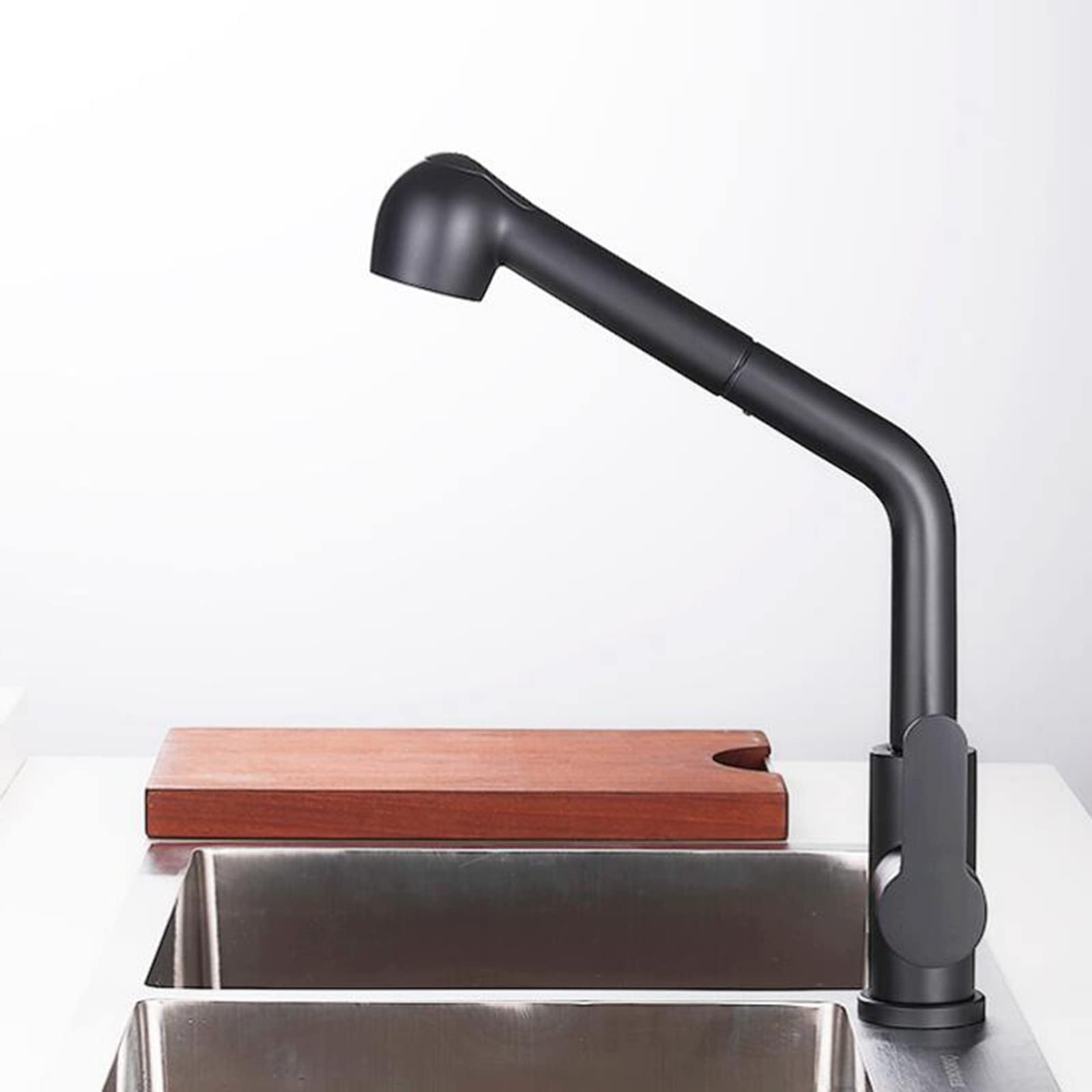 Grifo de Cocina extraíble, Monomando de Acero Inoxidable para Agua fría y Caliente, Grifo de Fregadero con caño Giratorio, Multifuncional para cocinas Modernas.