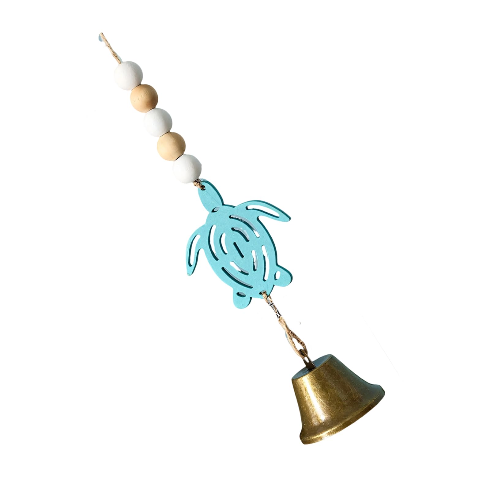 Home Wood Windchime with Turtles Seahorses Starfishs Garden Decoration Wood Windchimes Outdoors