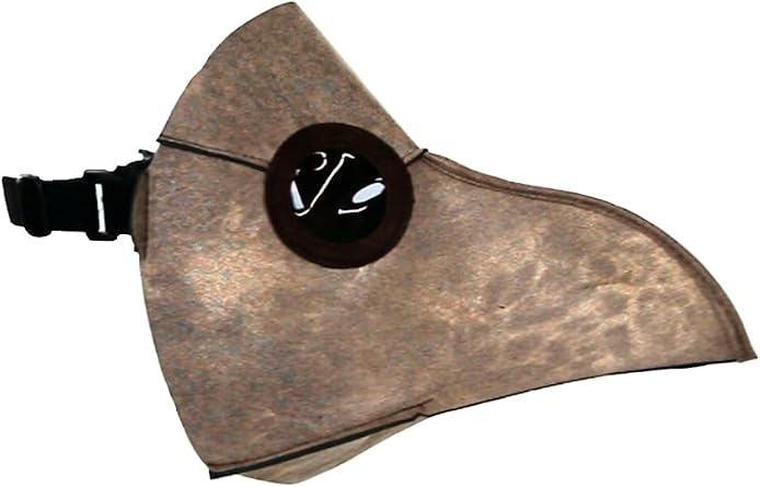Plague Doctor Mask - Foam Mask with Adjustable Strap and Printed Detailing