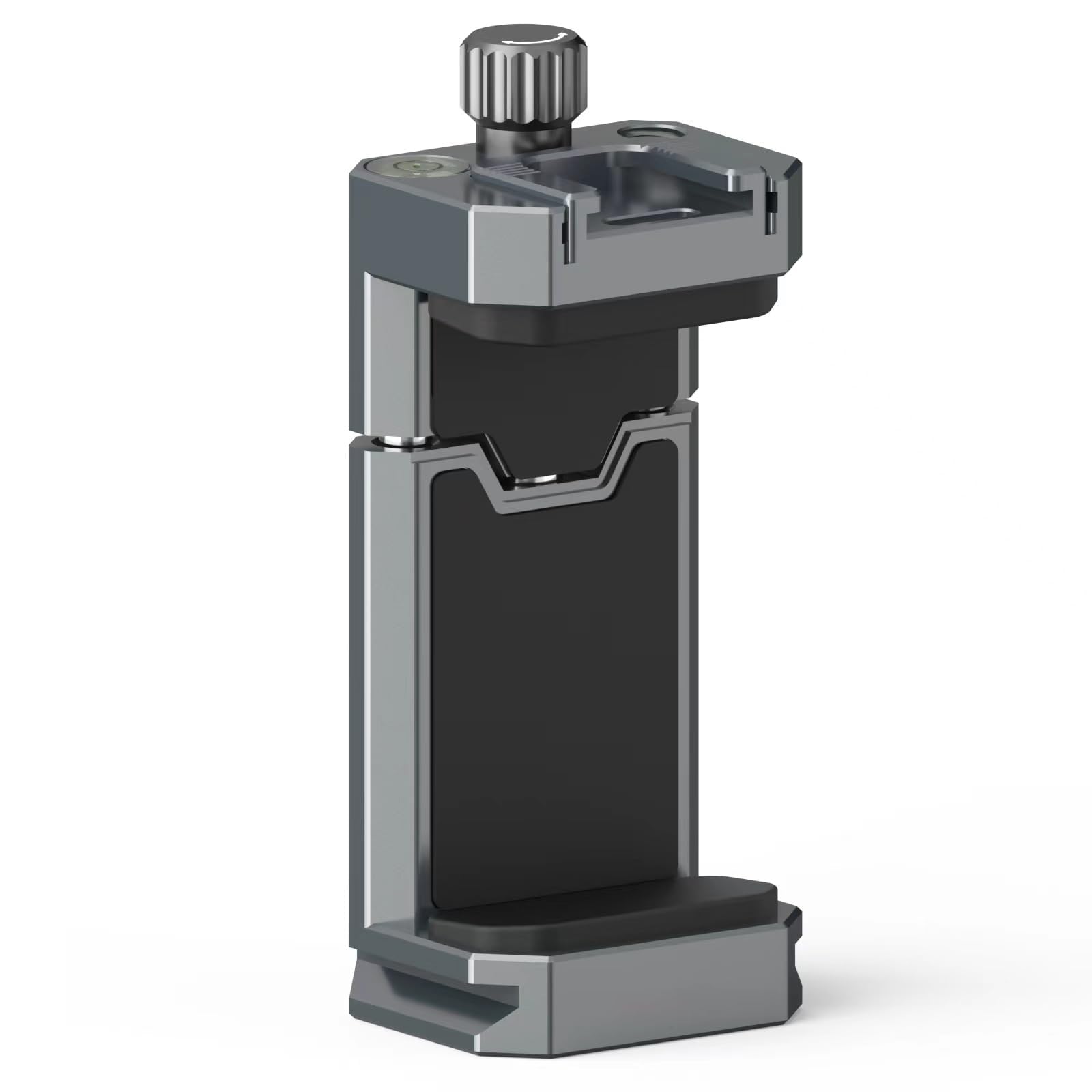 NALACALPhone Mount Aluminum for Tripod, Adjustable Phone Tripod Mount with Cold Shoe & Arca Swiss Quick Release Plate,Universal Adjustable Clamp Suitable for iPhone 14 pro/13 Pro/12/11/Samsung