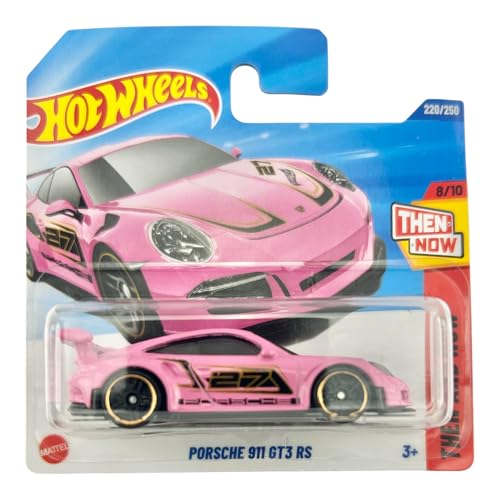 Hot Wheels Porsche 911 GT3 RS Pink Die-Cast Model Car Then and Now Collection
