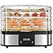 Produktbild Dörrautomat Edelstahl, Dörrgerät mit Temperaturregler(35-70°C), 48-Timer, LED-Display, 5 Einlegefächer, für Beef Jerky, Fleisch, Obst, Haustier-Leckereien,Kräuter&Gemüse, BPA-frei