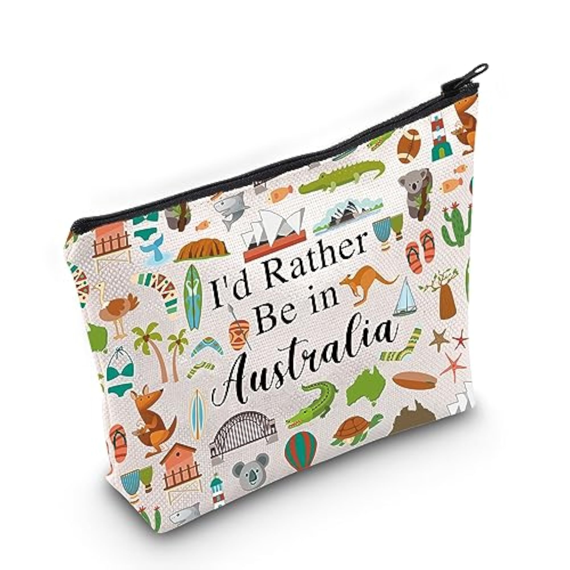 Australia Travel Makeup Bag, Vacation Gift