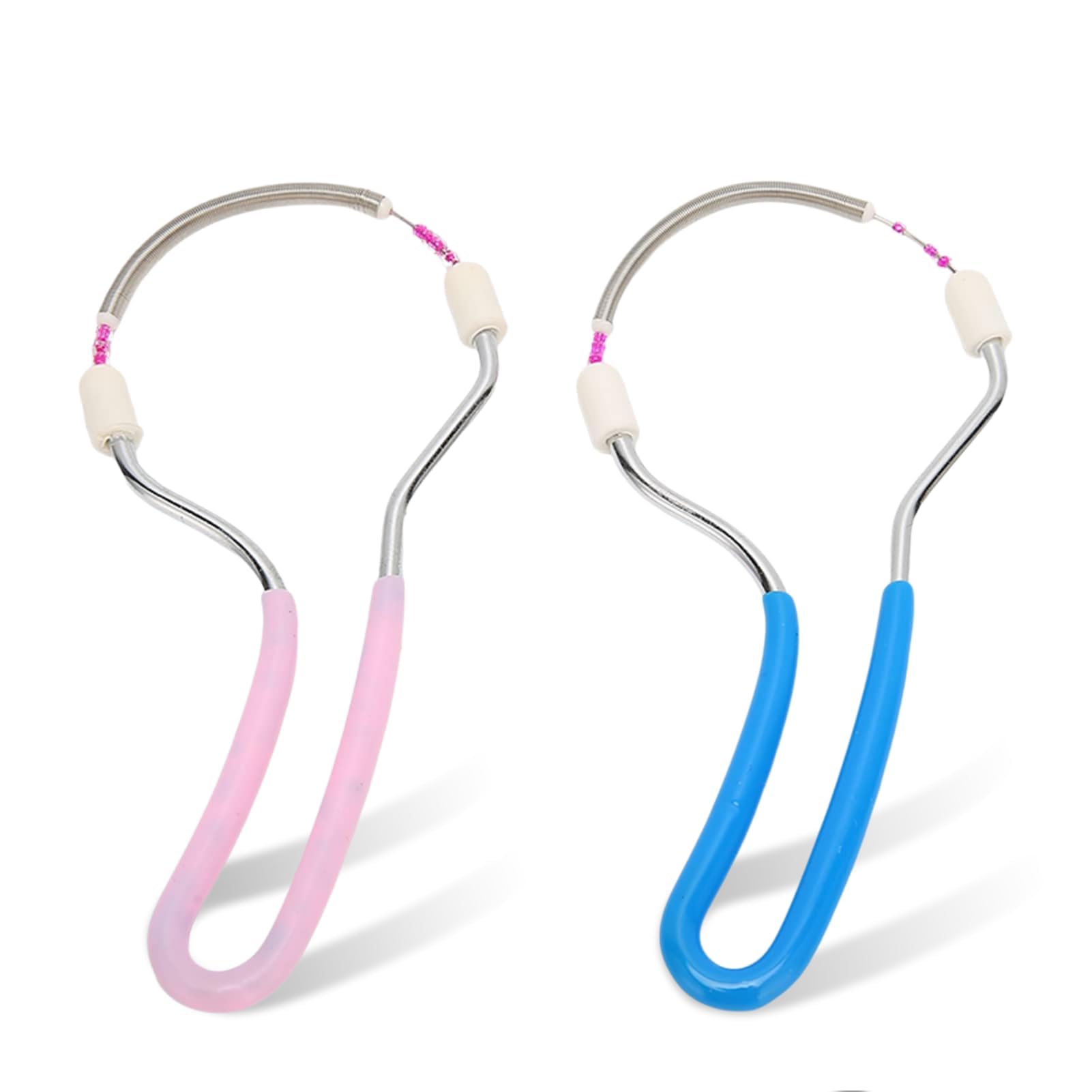 2pcs Portable Spring Hair Remover for Women - Ergonomic Design Epilator for Upper Lip Chin Cheeks Neck Durable