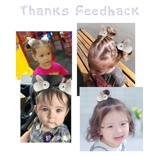 3Pcs Bunny Hair Clips Hairpins For Girls Hair Accessories Cute Stuffed Rabbit Barrettes Hair Scrunchie For Women Hair Band #TOP1